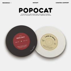 Ins Car Cup Mat, Water-Absorbent and Quick-Drying, Universal Leather Storage Tray Mat for Cars, Complete Collection of Car Interior Decoration Items