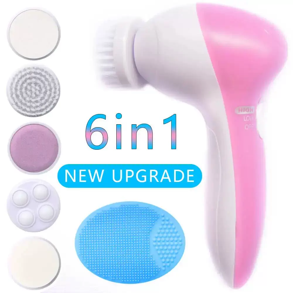 5 6 in 1 Electric Facial Brush Washing Face Cleansing Massag-Taobao