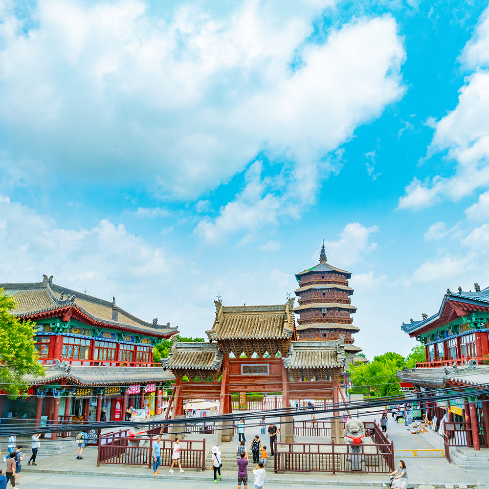 大同旅游悬空寺应县木塔云冈石窟雁门关广武长城净土寺纯玩三日游