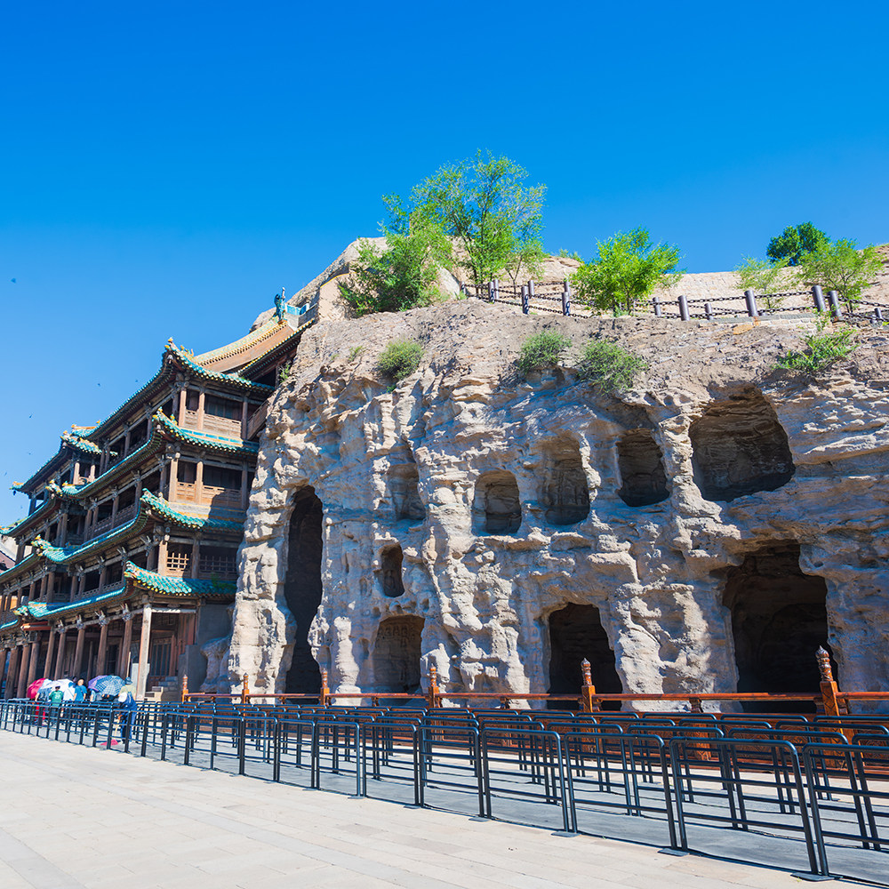 大同旅游2天1晚到恒山悬空寺应县木塔云冈石窟博物馆纯玩二日游