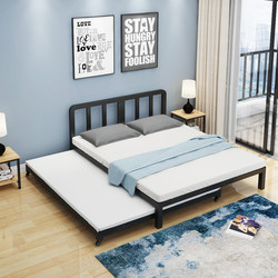 Iron Bed, Kidsren's Bed, Single Bed, Drag Bed, Double-Layer Pull-Out Bed, Mother-In-Law Bed, Removable Wheeled Care Bed, Sliding Bed