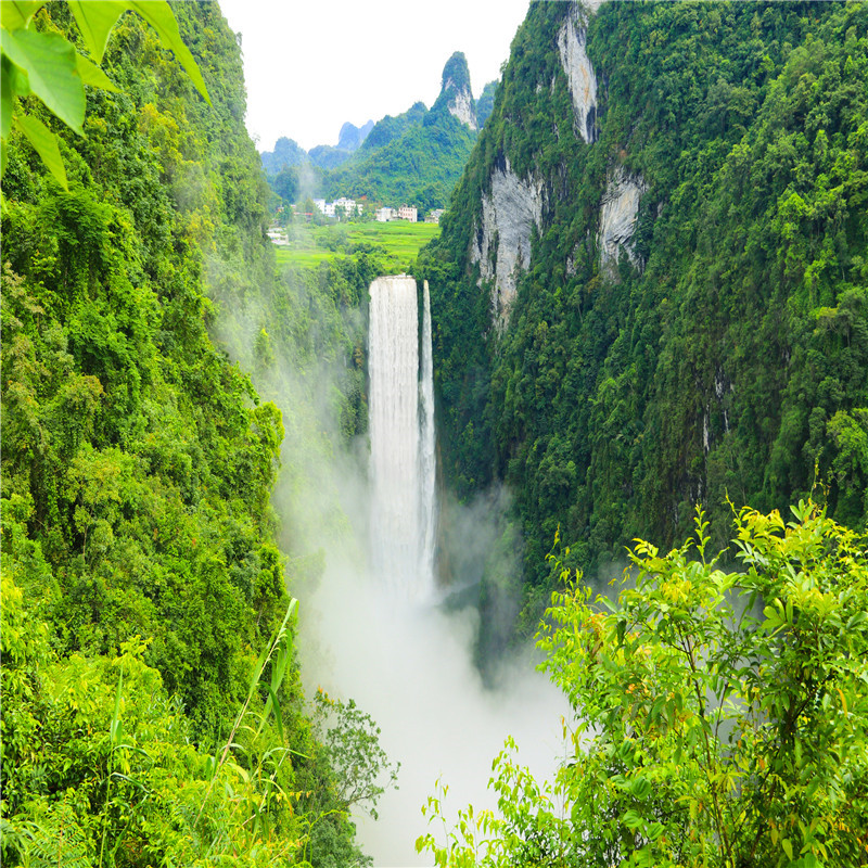 2-8人小团广西旅游德天跨国瀑布跨国瀑布+靖西鹅泉+通灵大峡谷2日
