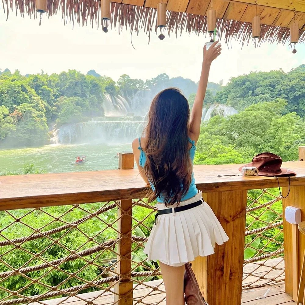 2-8人小团广西旅游德天跨国瀑布跨国瀑布+靖西鹅泉+通灵大峡谷2日