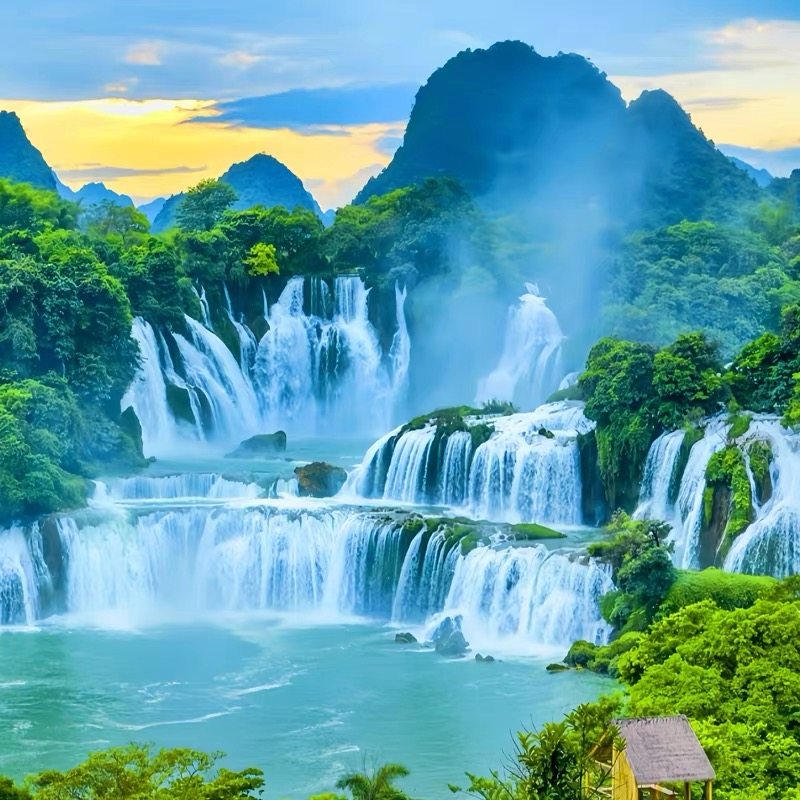 2-8人小团四钻住宿崇左巴马旅游4日德天瀑布通灵鹅泉三门海浩坤湖