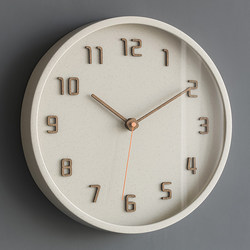 Mjk Wall Clock for Living Room 2025 New Model Silent Home Use Simple Modern Clock Wall-Mounted Creative No-Drill Clock