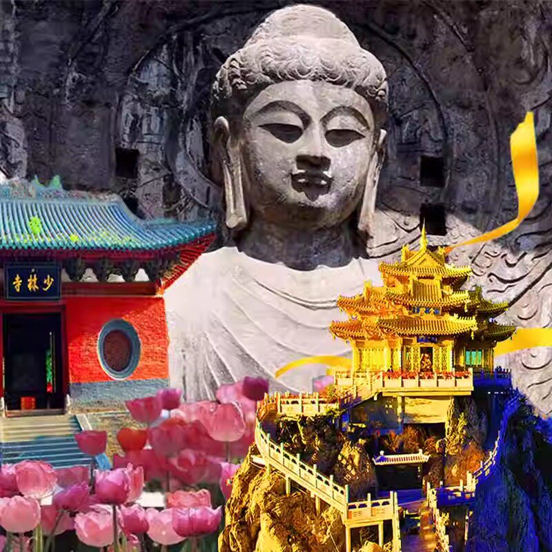 郑州洛阳旅游3天2晚老君山一日少林寺白马寺龙门石窟河南纯玩跟团