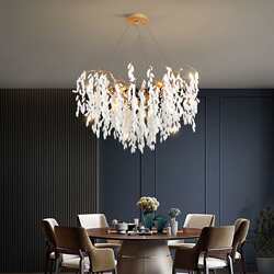 All-copper chandelier, post-modern living room lamp, high-end light luxury branch restaurant lamp, creative personality grape home hall lamp
