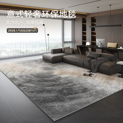 Carpet for Living Room 2026 New Model Light Luxury High-End Gray Bedroom Bedside Minimalist Washable Wipeable Modern Sofa Rug