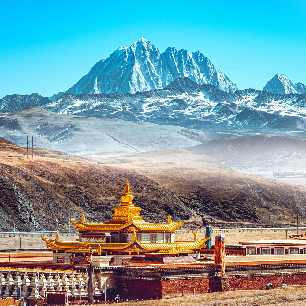 含机票8人保姆车小团 四姑娘山鱼子西色达6天5晚川西小环线跟团游