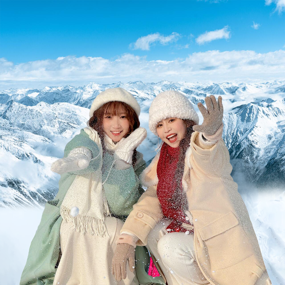 含机票8人保姆车团 四姑娘山毕棚沟达古冰川5天4晚纯玩川西跟团游