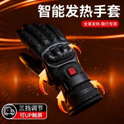 Winter outdoor riding electric heating gloves lithium battery rechargeable motorcycle protective gear electric heating gloves