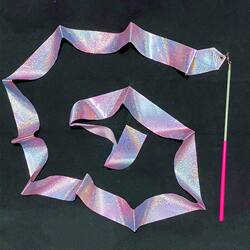 Star-Shimmering Multicolored Dancing Ribbons, Dance Props, Rhythmic Gymnastics Ribbon Sticks, Children's Streamers, 4m Sports Competition Ribbons