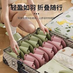 Folding Travel Slippers for Women 2026 New Model Disposable Portable Travel Slippers for Business Trips, Suitable for Bathing, Non-Slip Couple Slippers for Men