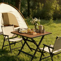 Outdoor Folding Table, Portable Outdoor Picnic Table, Square Dining Table, Household Table, Simple Dining Table, Lightweight Camping Table