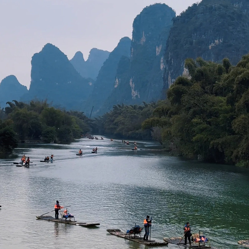 广州出发桂林旅游3天2晚象鼻山兴坪古镇漓江十里画廊纯玩跟团游