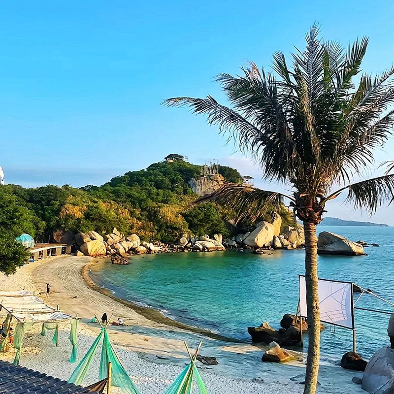 广州出发惠州2天1晚巽寮湾旅游磨子石景区三角洲岛直通车海景房