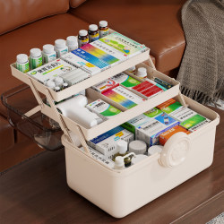 Household multi-layer medicine box drug classification storage box extra large capacity children's family first aid medical box small medicine box
