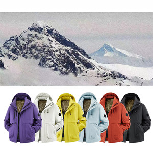 
2598 Couple Style Outdoor Charge Cotton Jacket Winter Thickened Warm Casual Hooded Cotton Jacket