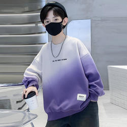 [Bell Bear] Boys' Sweatshirt Long-Sleeved Autumn Clothing 2024 New Stylish Spring and Autumn Tops for Older Boys