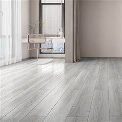 Wooden Flooring for Home Use, Reinforced Composite Gray 12 Eco-Friendly Diamond Board, Wear-Resistant Retro Flooring for Bedroom, Direct Sales from Manufacturer