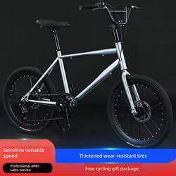 New Model of Variable-Speed Bicycle 20inch 22inch for Adults, Men and Women, Students, with Dual Disc Brakes, Colorful, Lightweight, Suitable for Parent-Child Commuting on the Road