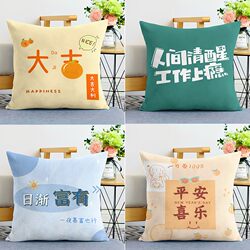 Living Room Sofa Light Luxury High-End Throw Pillow Office Cushion Car Backrest Pillow for Men Sleeping Pillowcase Without Insert