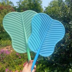 Hand-Cranked Thickened Fan, Baby Fan for Walking, Mosquito Repellent Travel Fan, Enlarged and Thickened Banana Fan, Plastic Fan