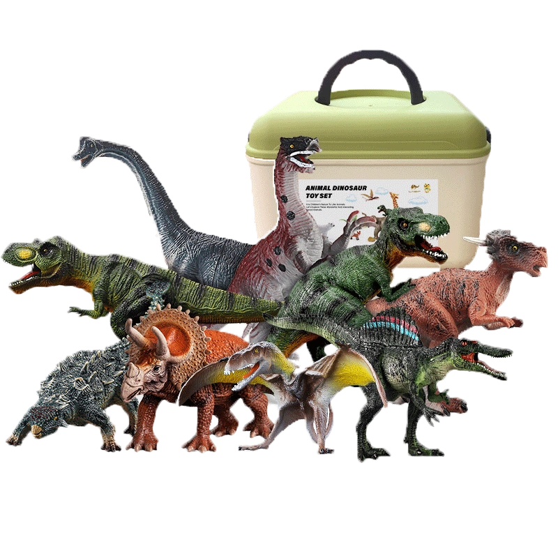 超大号恐龙软胶玩具仿真动物模型霸王龙三角龙儿童宝宝侏罗纪玩具_玩具
