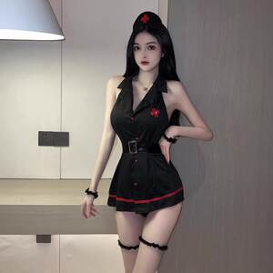 Nurse cos sexy uniform suit female pure desire role-playing romantic clothes expose temptation hot lingerie woman
