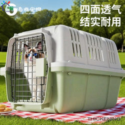 Pet-Specific Airline Carrier for Cats and Dogs, Portable Car Cage for Small and Medium-Sized Dogs, Travel-Friendly