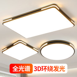2025 New Rectangular Living Room Lamp Casual Modern Ceiling Lamp Led Smart Bedroom Lamp Restaurant Complete Set of Lamps