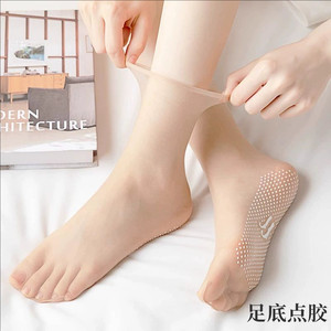 
Stockings for women summer socks for women short socks for summer thin crystal silk anti-slip mid-tube socks for women women anti-hook silk women socks