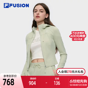 
FILA FUSION Fila trendy brand hooded jacket 2025 summer new slim top