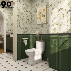 Nanyang Style Green Retro Tiles French Bathroom Tiles Kitchen Bathroom Wall Tiles Toilet Non-Slip Floor Tiles Balcony