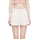 BM white short skirt pleated skirt for women 2025 summer new cake skirt pure style slim short puffy skirt
