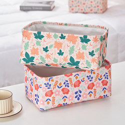 Small Fabric Storage Basket for Desktop, Household Storage Box for Organizing Miscellaneous Items, Socks, Underwear, Diapers, and Cosmetics