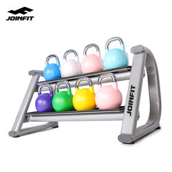 JOINFIT commercial double-layer kettlebell rack personal training studio gym hexagonal round kettlebell dumbbell display rack