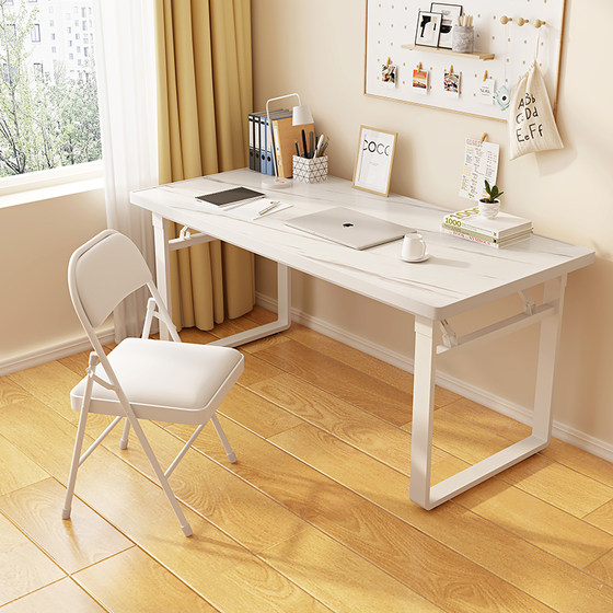 Desktop computer desk folding table student desk study desk modern office desk simple installation home dining table