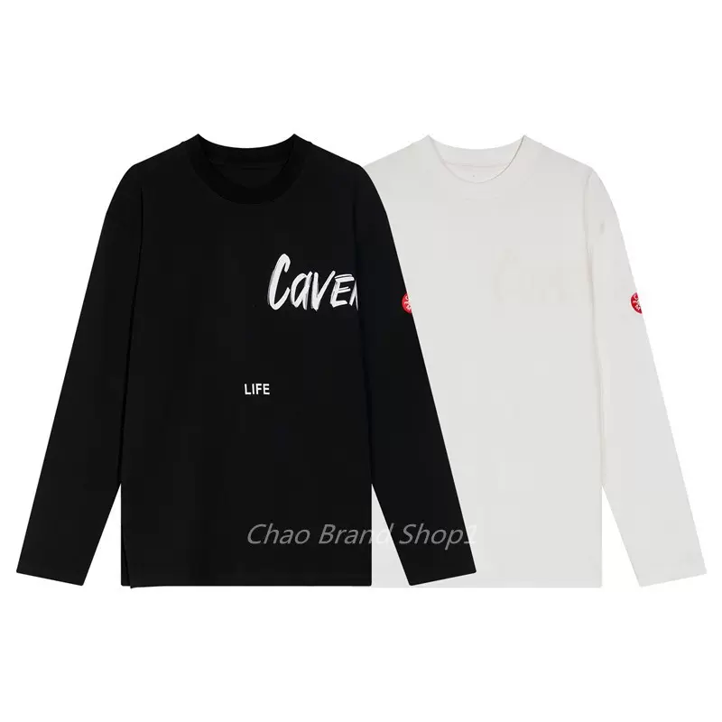 CAV EMPT C.E cavempt ce 胸前字母logo温变印花男女休闲长袖T恤-Taobao