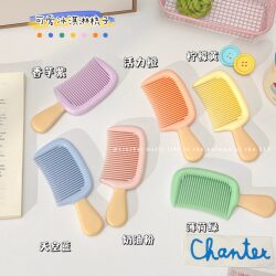 High-Quality Ice Cream-Style Comb, Anti-Static, Medium-Toothed Children's Comb, Thick and Durable, Portable Pocket Comb for Home Use