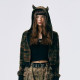 GOST camouflage demon hat sweatshirt jacket trendy brand bat wings hot diamond design versatile casual short top

