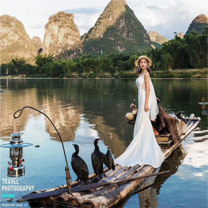 桂林阳朔旅游5天4晚跟团游龙脊梯田兴坪夜宴吊脚楼漓江渔火五日游