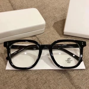 
Men's black-frame glasses myopia trend can be matched with anti-blue light glasses frame large frame flat light glasses eye frame large frame