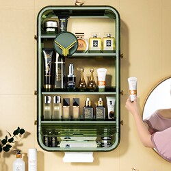 Japanese Imported No-Drill Bathroom Storage Rack Wall-Mounted Bathroom Organizer Above Toilet Bedroom Cosmetics