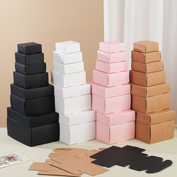 Cardboard Airplane Box Packaging Paper Box Kraft Paper Black Card White Card Pink Card Storage Small Paper Box Handmade Soap Box