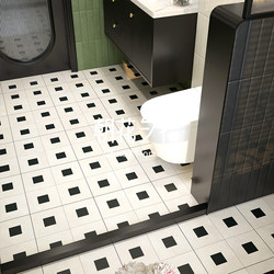 French Retro Style Tiles 400X400 Bathroom Kitchen Balcony Living Room Dining Room Guangdong Full Ceramic Non-Slip Floor Tiles