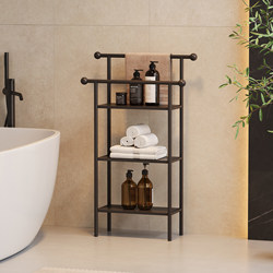 Bathroom Storage Rack, Floor-Standing Multi-Layer Towel Rack, Toilet Towel Rack, Multi-Functional Storage Shelf