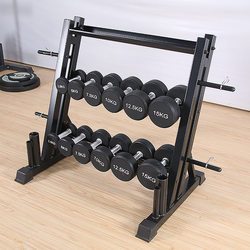 Household Three-Layer Multi-Functional Dumbbell Kettlebell Storage Rack Commercial Barbell Storage Rack Barbell Plate Rack Fitness Equipment