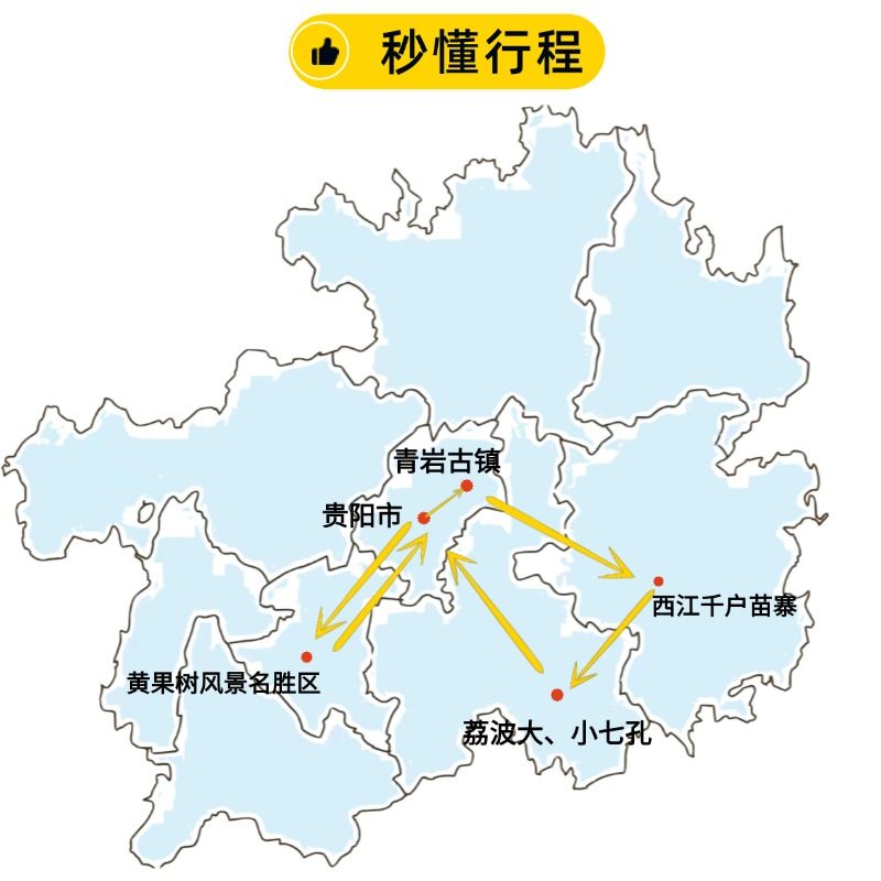 【不早起—拼小团】黄果树、大小七孔、西江+青岩/天眼4天3晚
