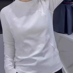 Pure Cotton Long-Sleeved T-Shirt 2026 Spring and Autumn New Style Plus Size Fat mm Pure White Inner Wear Elastic Comfortable Base Shirt Top